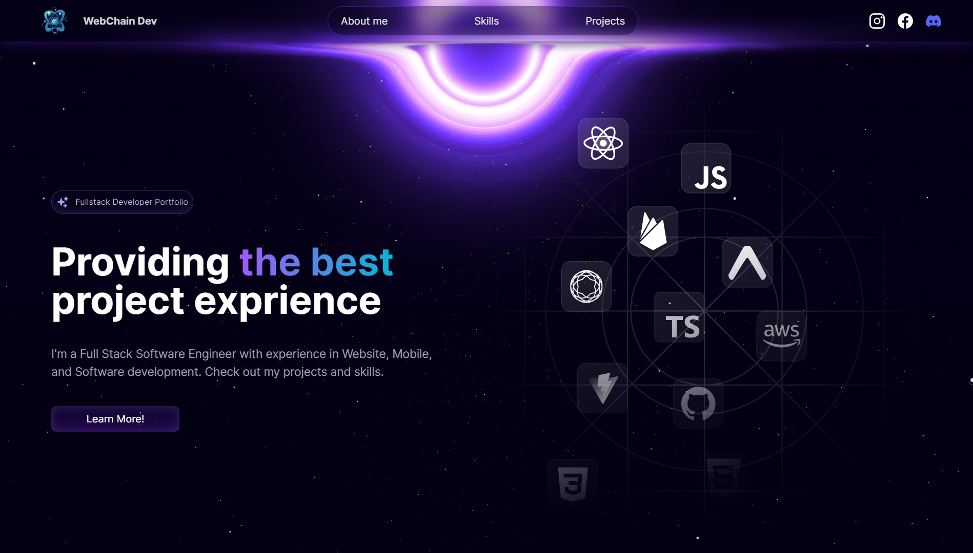 Animated Website using React and Next.js
